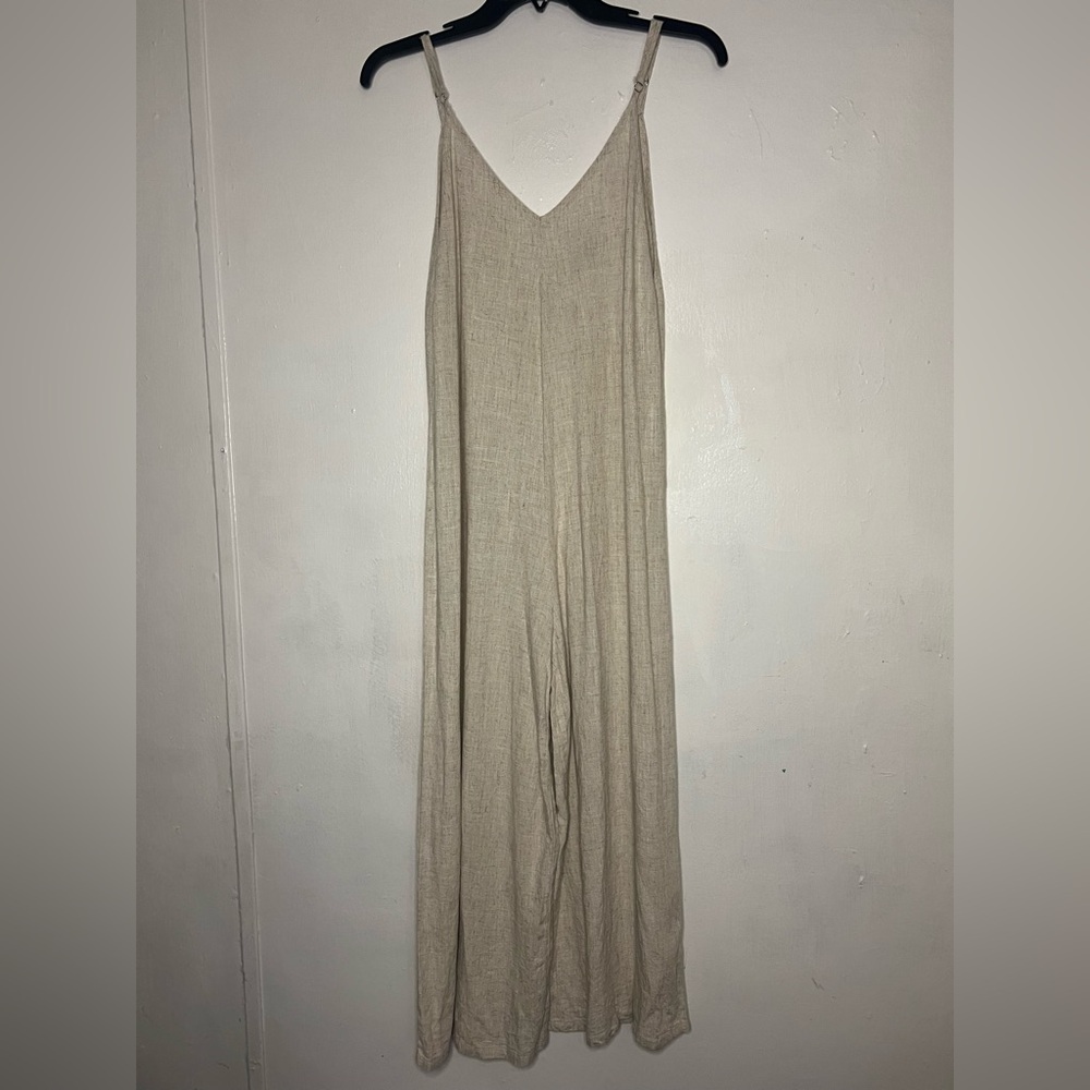 Shinestar Light Tan Spaghetti Strap Romper